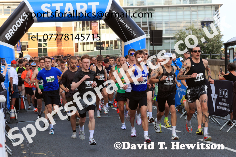 The Newcastle Quayside 10k Road Race, 2025 Newcastle Quayside 5k and 10k Road Race  Photo: David T. Hewitson/Sports for All Pics